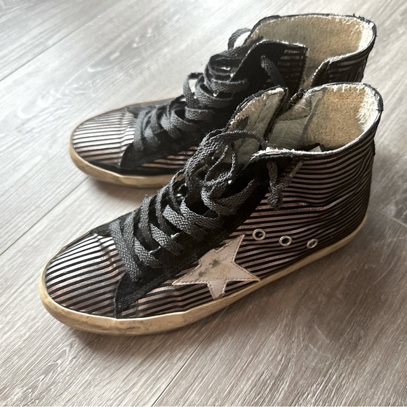 EUC authentic luxury high tops trainers from Golden Goose Deluxe Brand,  7/7,5 - Picture 2 of 9